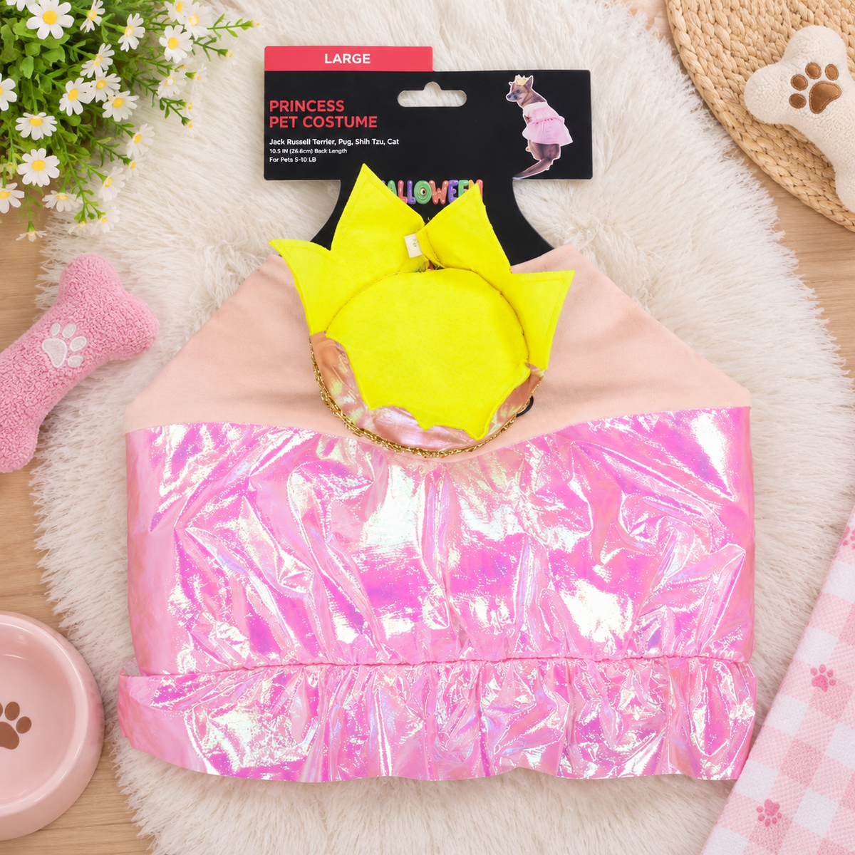 Pink Princess Dog Costume