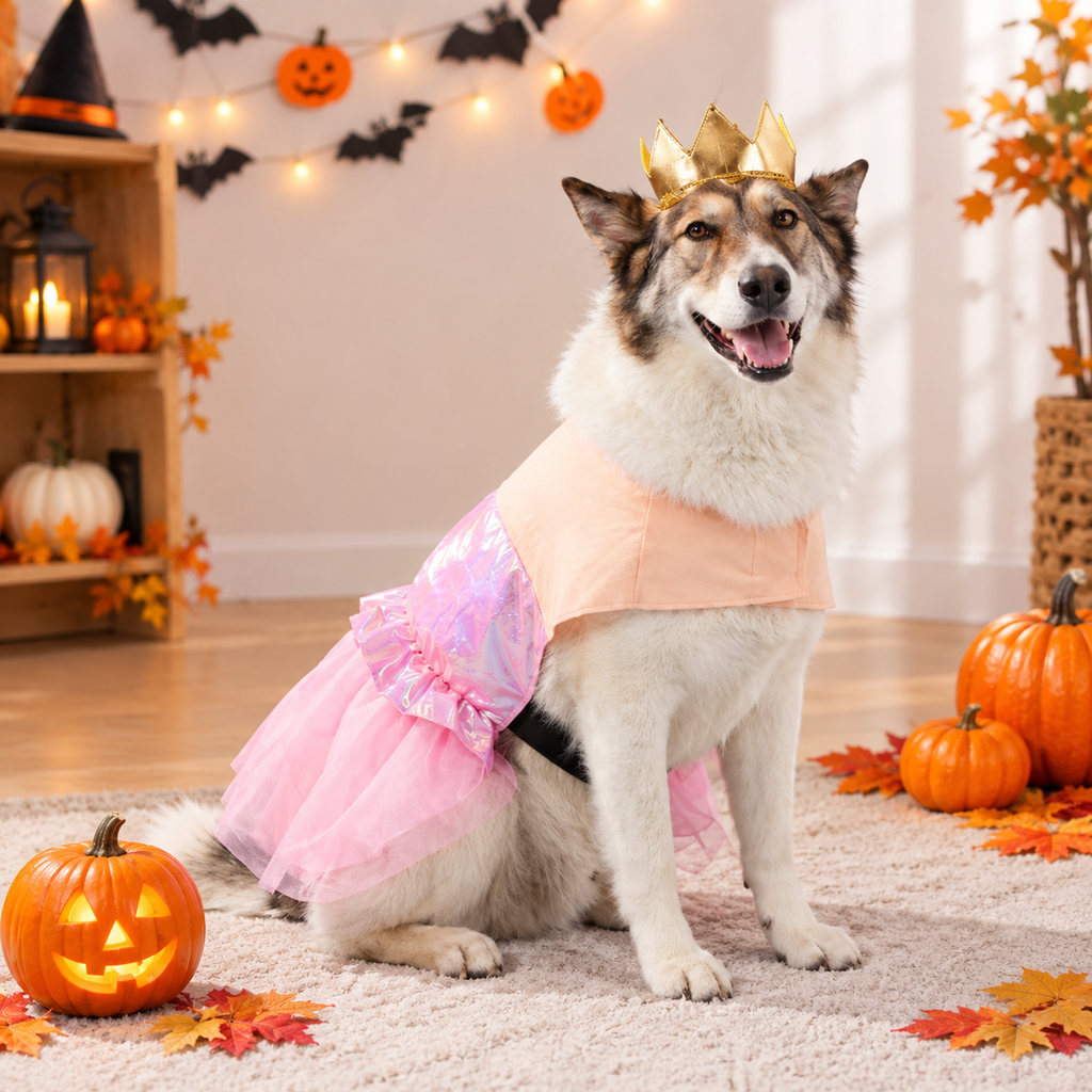 Pink Princess Dog Costume