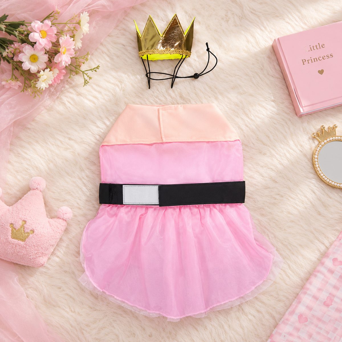Pink Princess Dog Costume