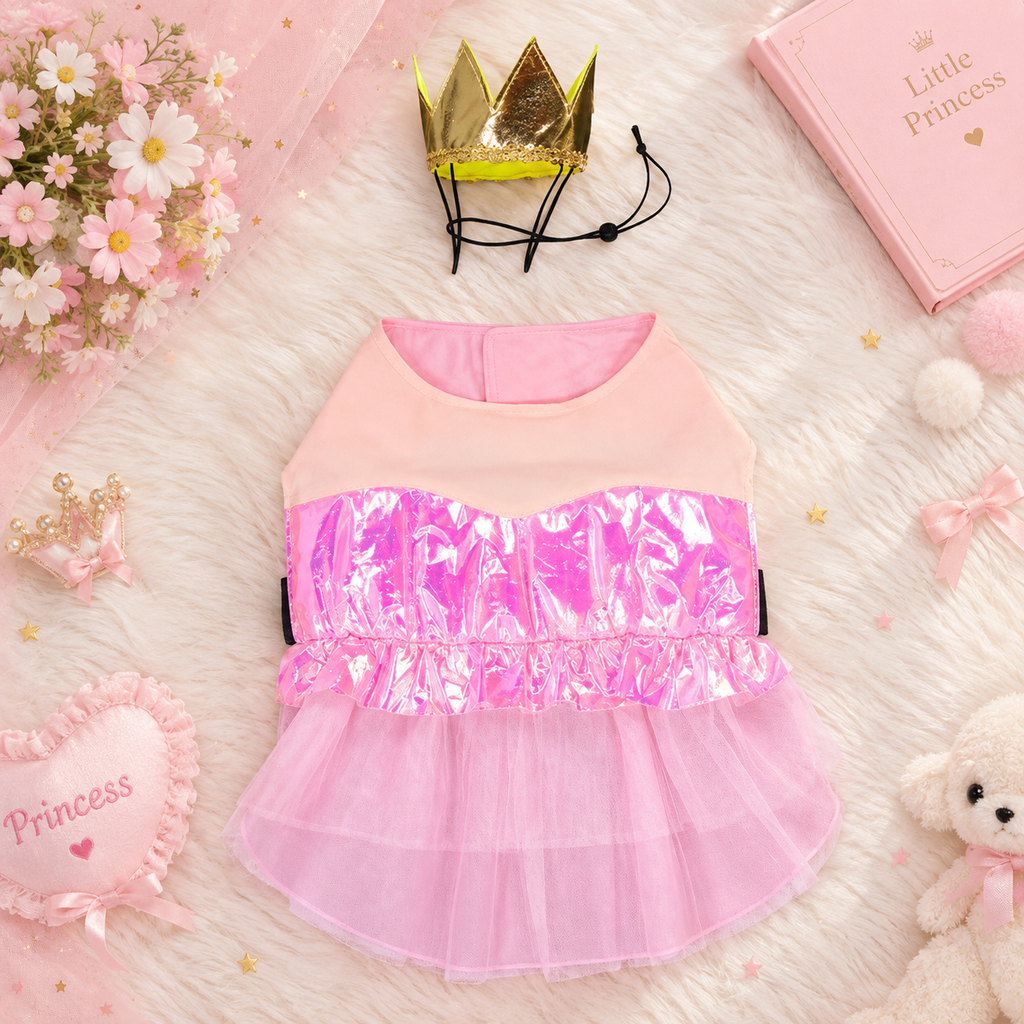 Pink Princess Dog Costume