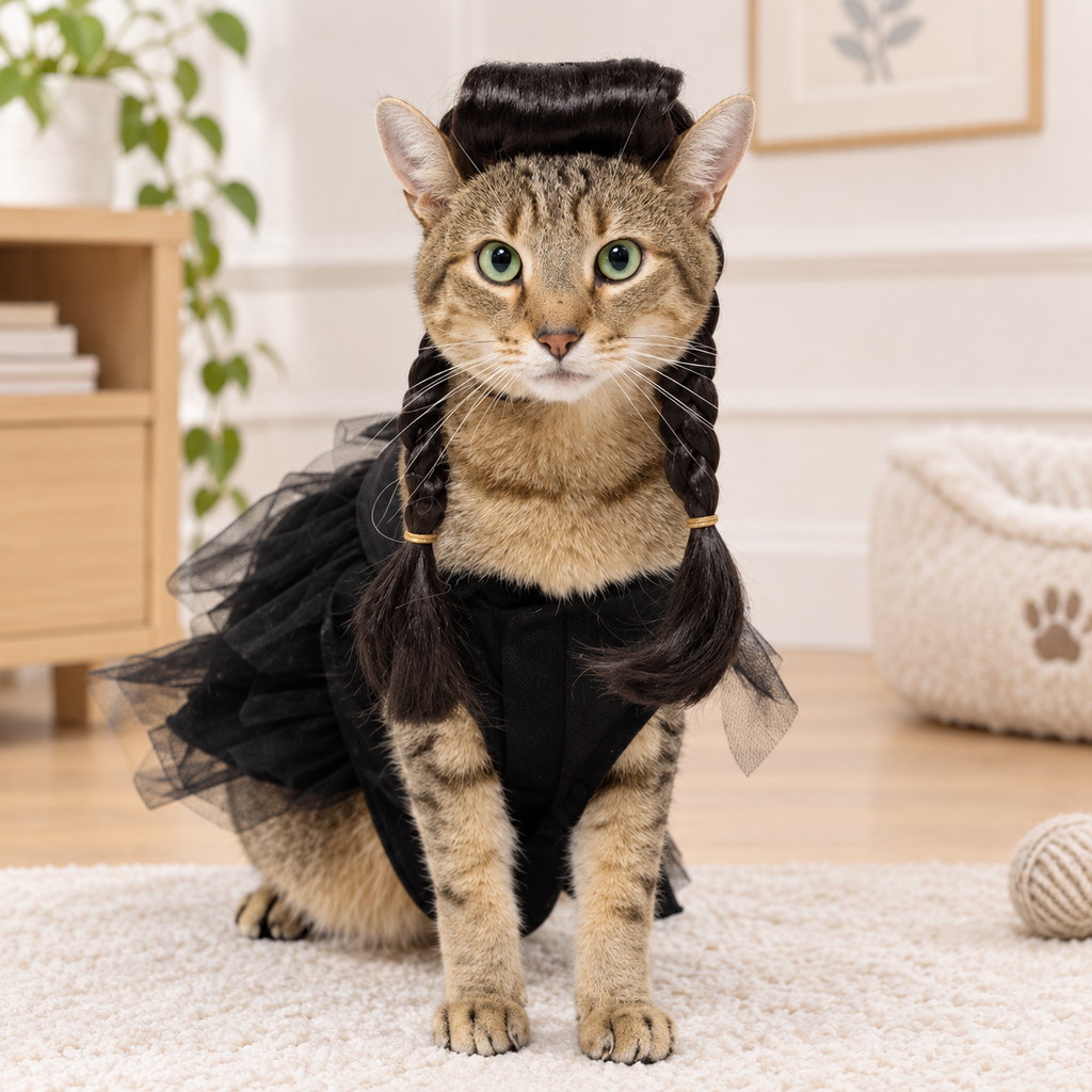 Gothic Girl Dog Costume