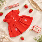 Strawberry Flutter Dog Dress