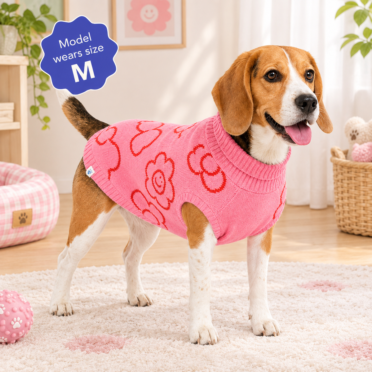 Smiling Daisy Dog Sweater