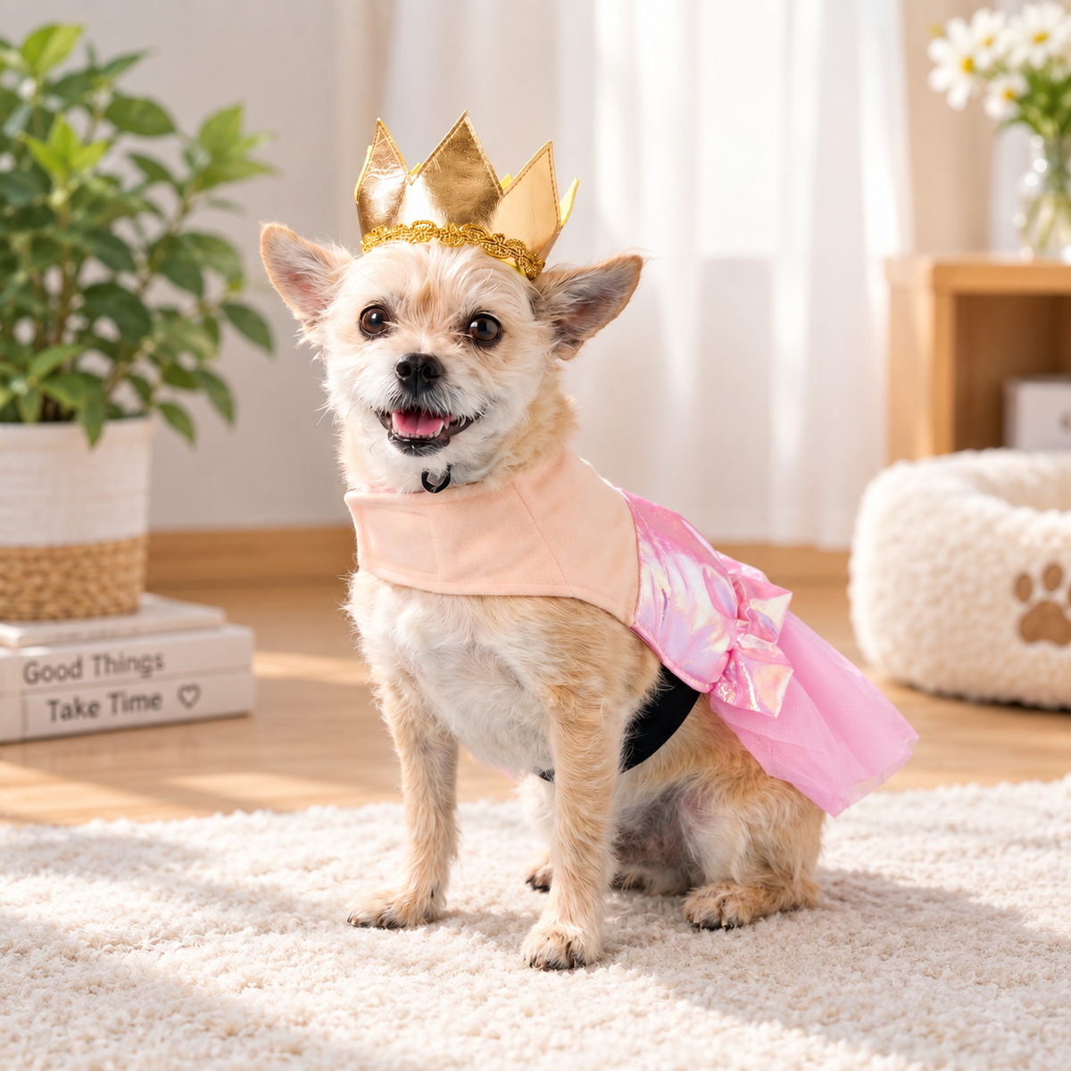 Pink Princess Dog Costume
