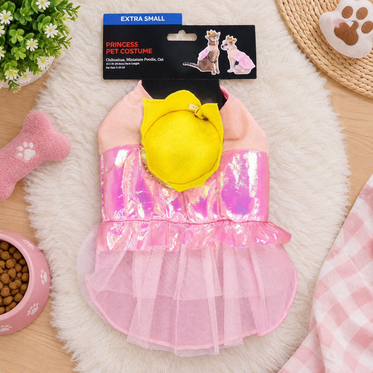 Pink Princess Dog Costume