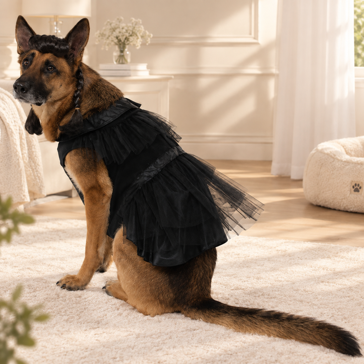 Gothic Girl Dog Costume